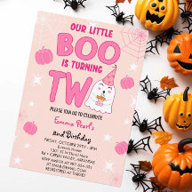 Little Boo gör två Halloween Ghost Birthday