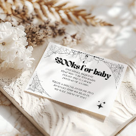 Little Boo Gothic Halloween Baby Shower Bokar Tilläggskort