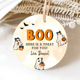 Little Boo Halloween 1st Birthday Gåvor Etiketter