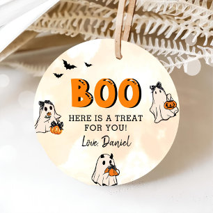 Little Boo Halloween 1st Birthday Gåvor Etiketter