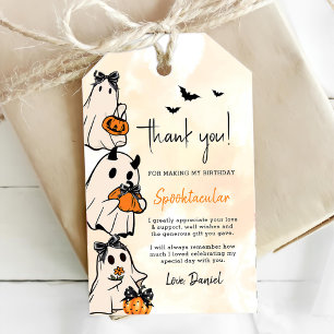Little Boo Halloween 1st Birthday Presentetikett