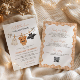 Little Boo Halloween Allt-i-ett Baby Shower  Inbjudningar
