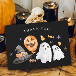 Little Boo Halloween Baby Shower Black Tack Kort