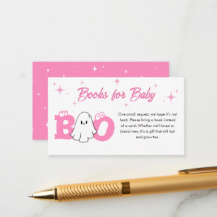 Little Boo Halloween Baby Shower Bokar för Baby Tilläggskort
