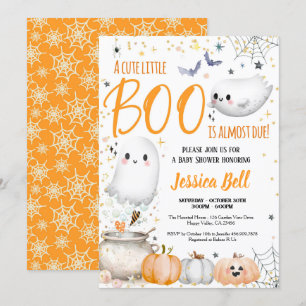 Little Boo Halloween Baby Shower Gender Neutral Inbjudningar