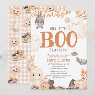 Little Boo Halloween Baby Shower Inbjudan