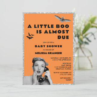 Little Boo Halloween Baby Shower Inbjudningar