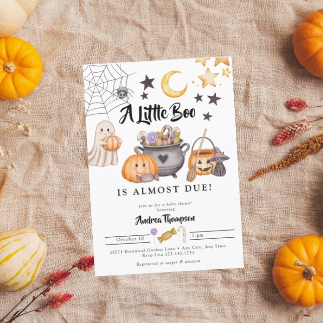 Little Boo Halloween Baby Shower Inbjudningar (Skapare uppladdad)