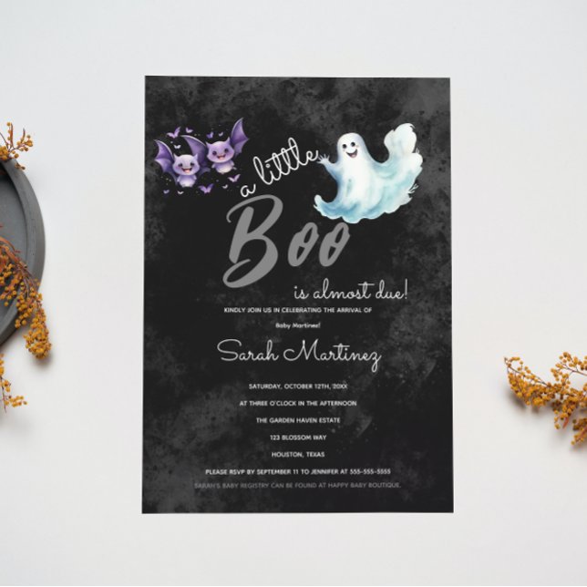 Little Boo Halloween Baby Shower Inbjudningar (Skapare uppladdad)