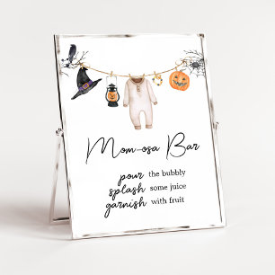 Little Boo Halloween Baby Shower Mamma Osa Pub Poster