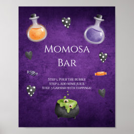 Little Boo Halloween Baby Shower Momosa Pub-tecken Poster