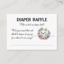 Little Boo Halloween Baby Shower Raffle