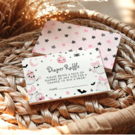 Little Boo Halloween Baby Shower Raffle Tilläggskort