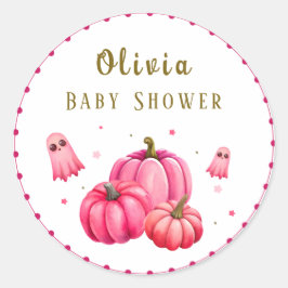 Little Boo Halloween Baby Shower Runt Klistermärke