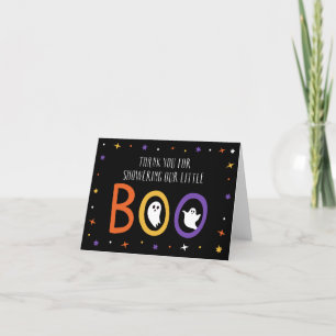 Little Boo Halloween Baby Shower Tack Kort