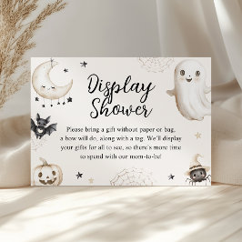 Little Boo Halloween Baby Shower Visning Shower Tilläggskort