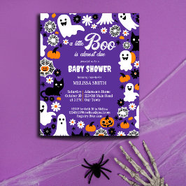 Little boo Halloween babyduschmall inbjudan