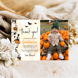 Little Boo Halloween Birthday Tack Kort