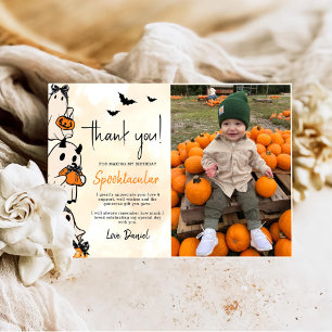 Little Boo Halloween Birthday Tack Kort