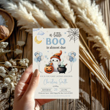 Little Boo Halloween Blue Boy Shower