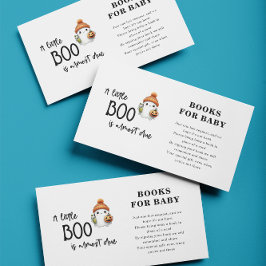 Little Boo Halloween Bokar för Baby Baby Shower Tilläggskort