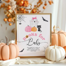 Little Boo Halloween Bokar för baby Poster