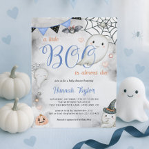 Little Boo Halloween Boy Ghost Baby Shower