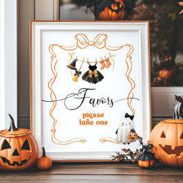 Little Boo halloween Clothesline Favoriter Poster