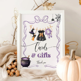 Little Boo halloween Clothesline-kort och presente Poster