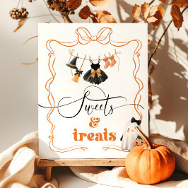 Little Boo halloween Clothesline Sweets and Trets Poster