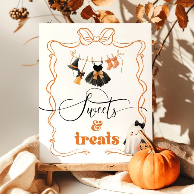 Little Boo halloween Clothesline Sweets and Trets Poster (Skapare uppladdad)
