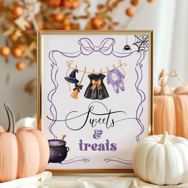 Little Boo halloween Clothesline Sweets and Trets Poster (Skapare uppladdad)