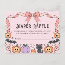 Little Boo Halloween Coquette Diaper Raffle