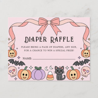 Little Boo Halloween Coquette Diaper Raffle Tilläggskort