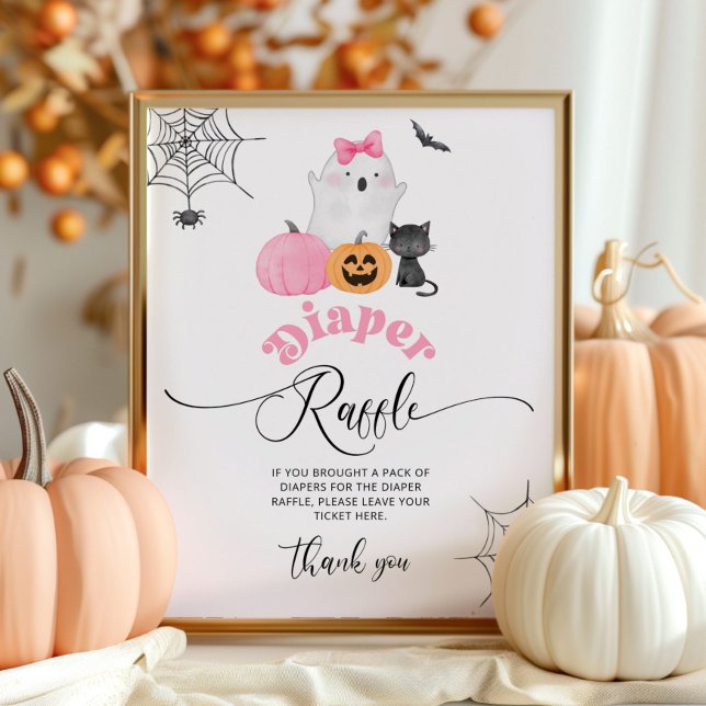 Little Boo Halloween Diaper raffle Poster (Skapare uppladdad)