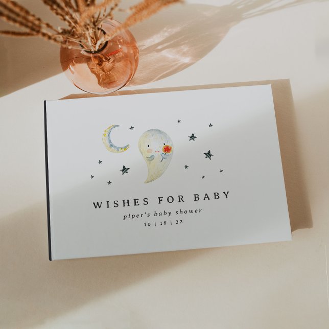 Little Boo Halloween Ghost Baby Shower Gästböcker (Skapare uppladdad)