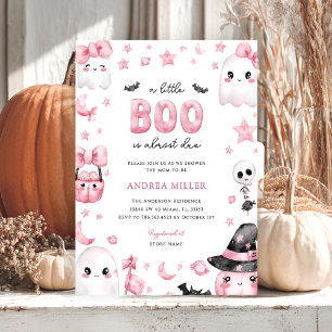 Little Boo Halloween Ghost Baby Shower Inbjudningar