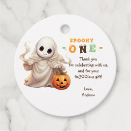 Little Boo Halloween Ghost någon ålder 1:a födelse Gåvor Etiketter