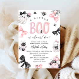 Little Boo Halloween Girl Baby Shower Inbjudningar