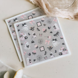 Little Boo Halloween Girl Baby Shower Pappersservett