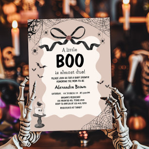 Little Boo Halloween Gothic Baby Shower Inbjudningar