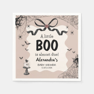 Little Boo Halloween Gothic Baby Shower Pappersservett