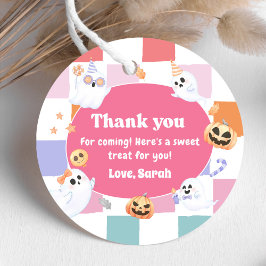Little Boo Halloween Groovy Baby Shower Party Gåvor Etiketter