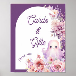 Little Boo halloween-kort och presenter Baby Showe Poster
