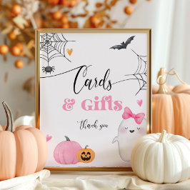 Little Boo halloween-kort och presenter Poster