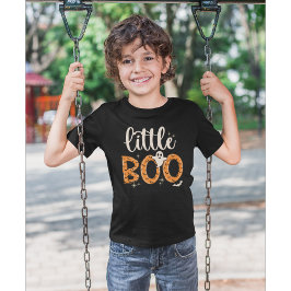 Little Boo Halloween Naranja lindo T Shirt