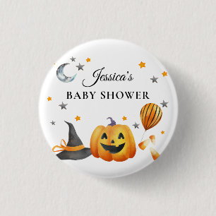Little Boo Halloween Pumpkin Baby Shower Knapp