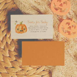 Little Boo Halloween Pumpkin Bokar för Baby Tilläggskort