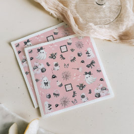 Little Boo Halloween Rosa Baby Shower Pappersservett