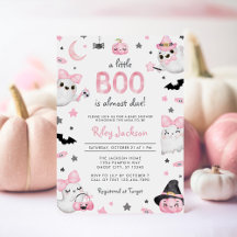 Little Boo Halloween Rosa Ghost Baby Shower